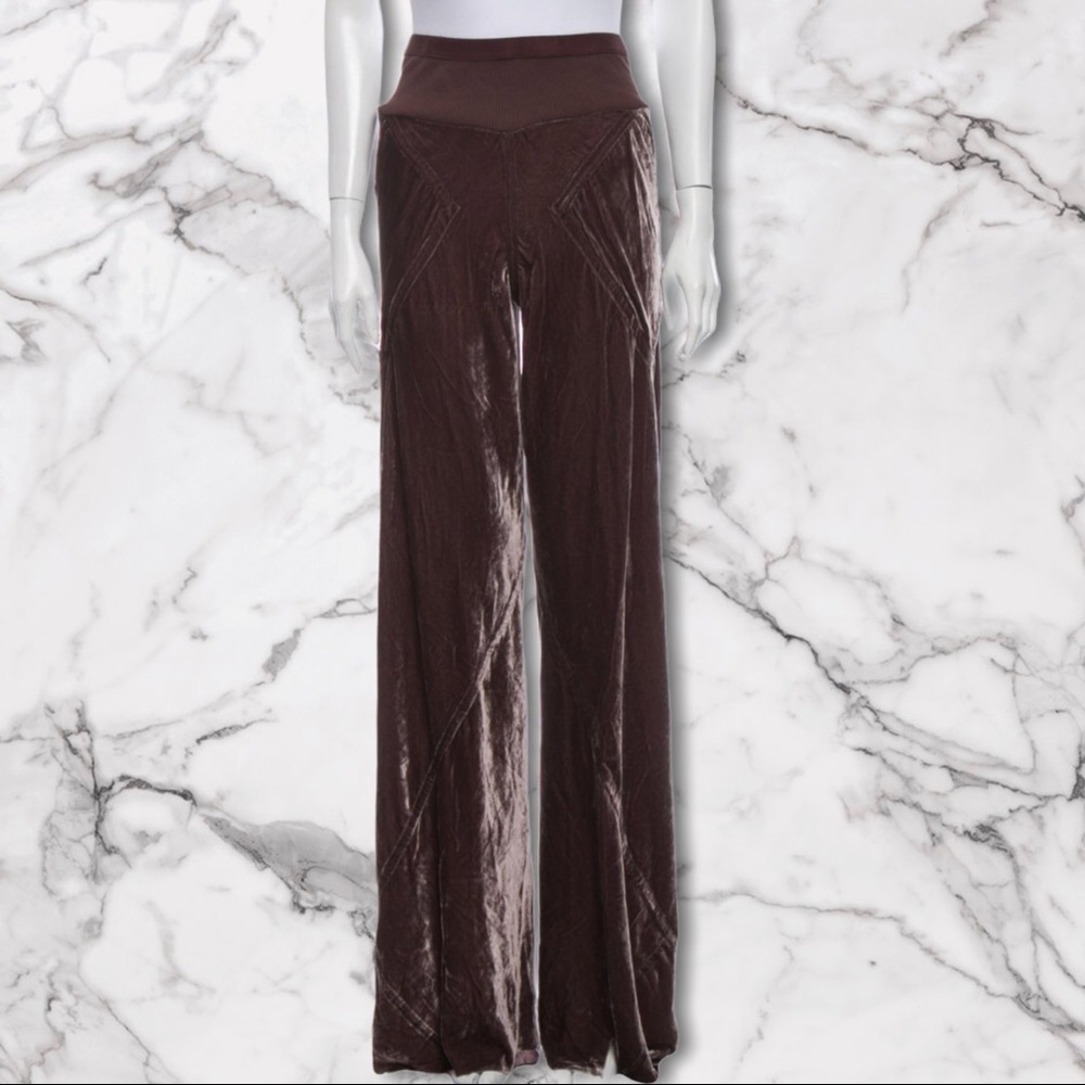 RICK OWENS Velvet Bias Pant wide leg